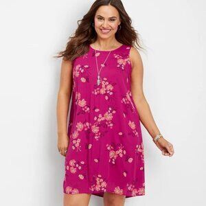 Maurices Fuchsia Floral Mini Dress - Women's Medium